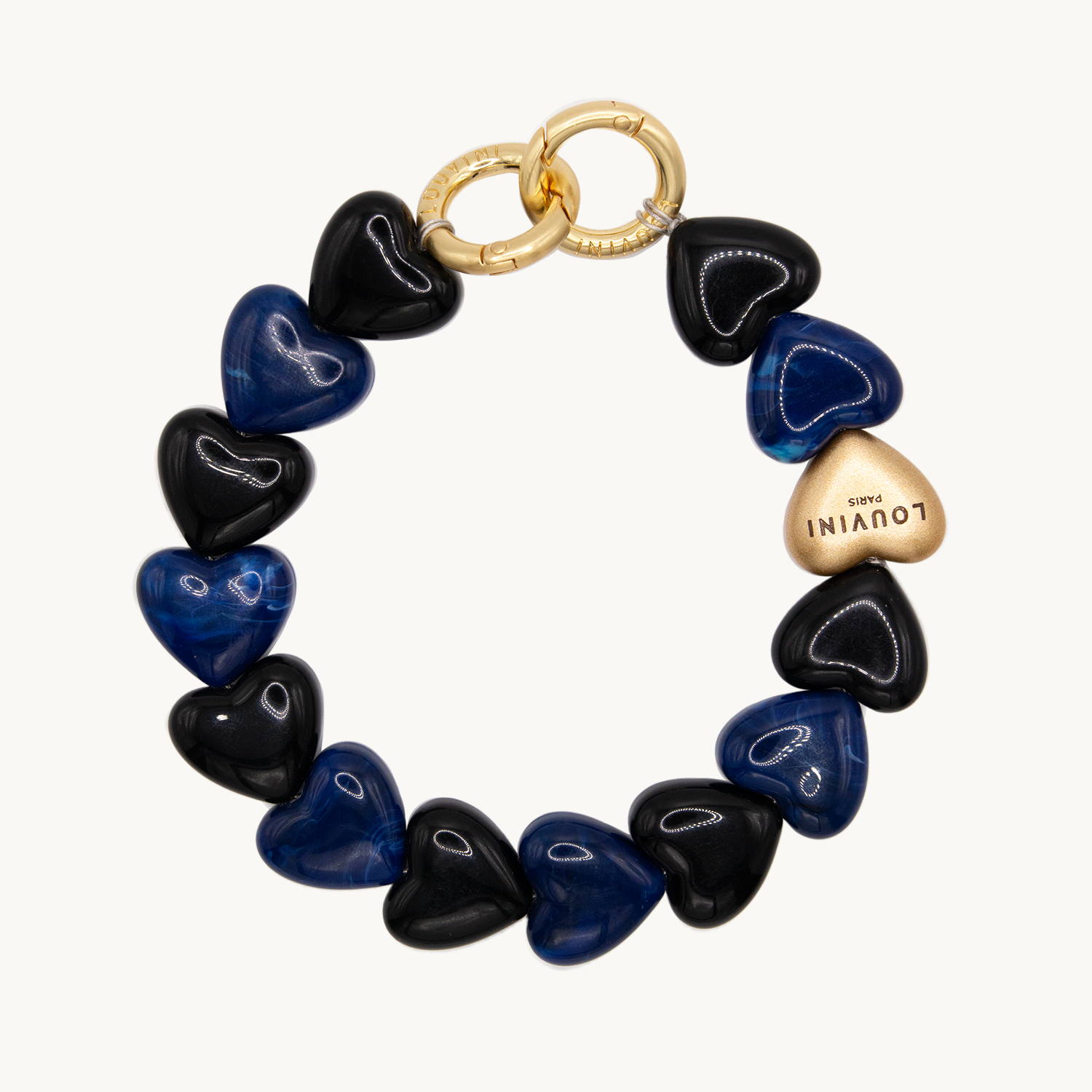 Bracelet PETIT CUORE - Noir-Marine