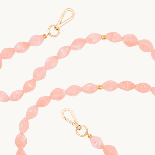 Coque iPhone MILO MagSafe Bordeaux & Chaîne RITA Corail