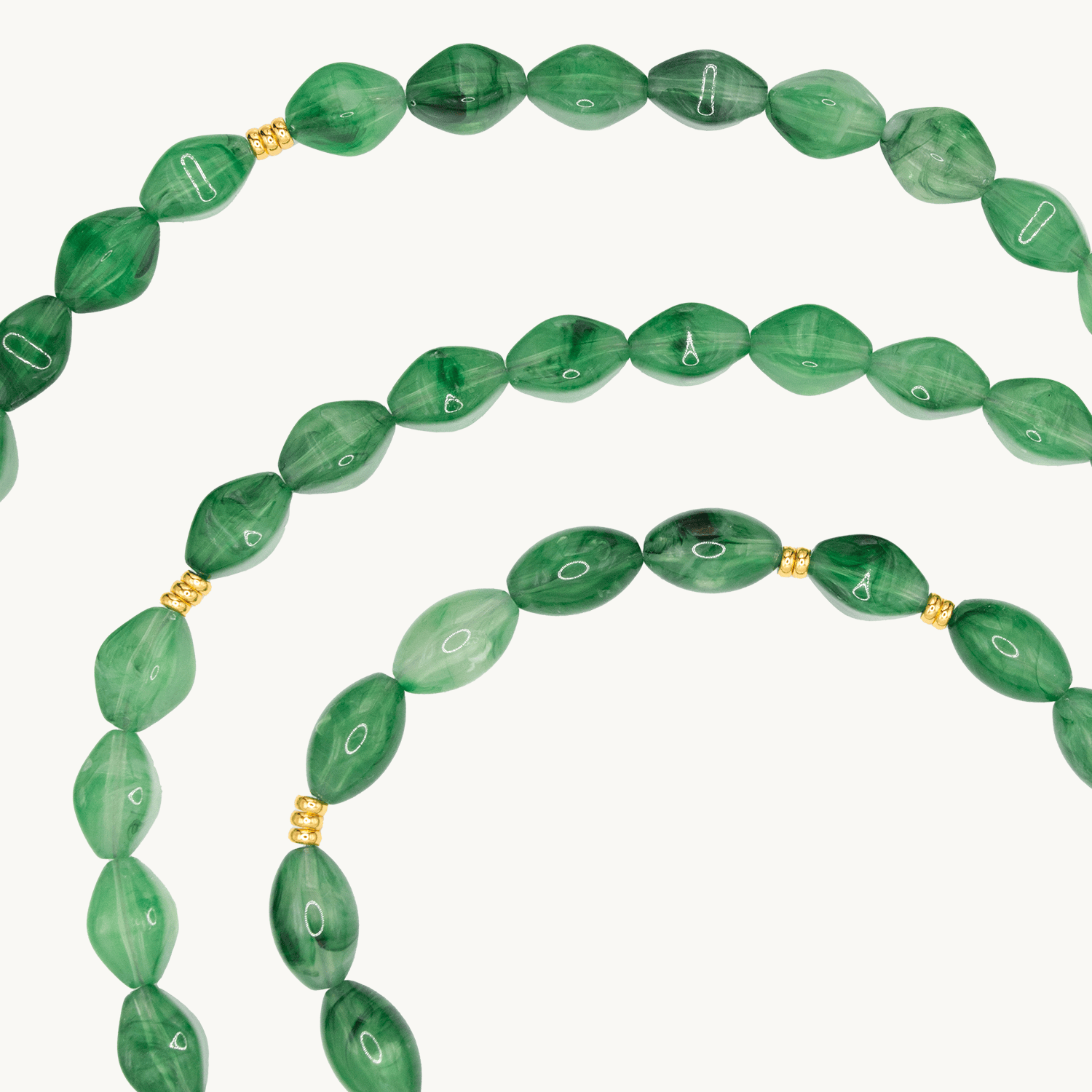 Chaîne de telephone bandouliere en pierre vert