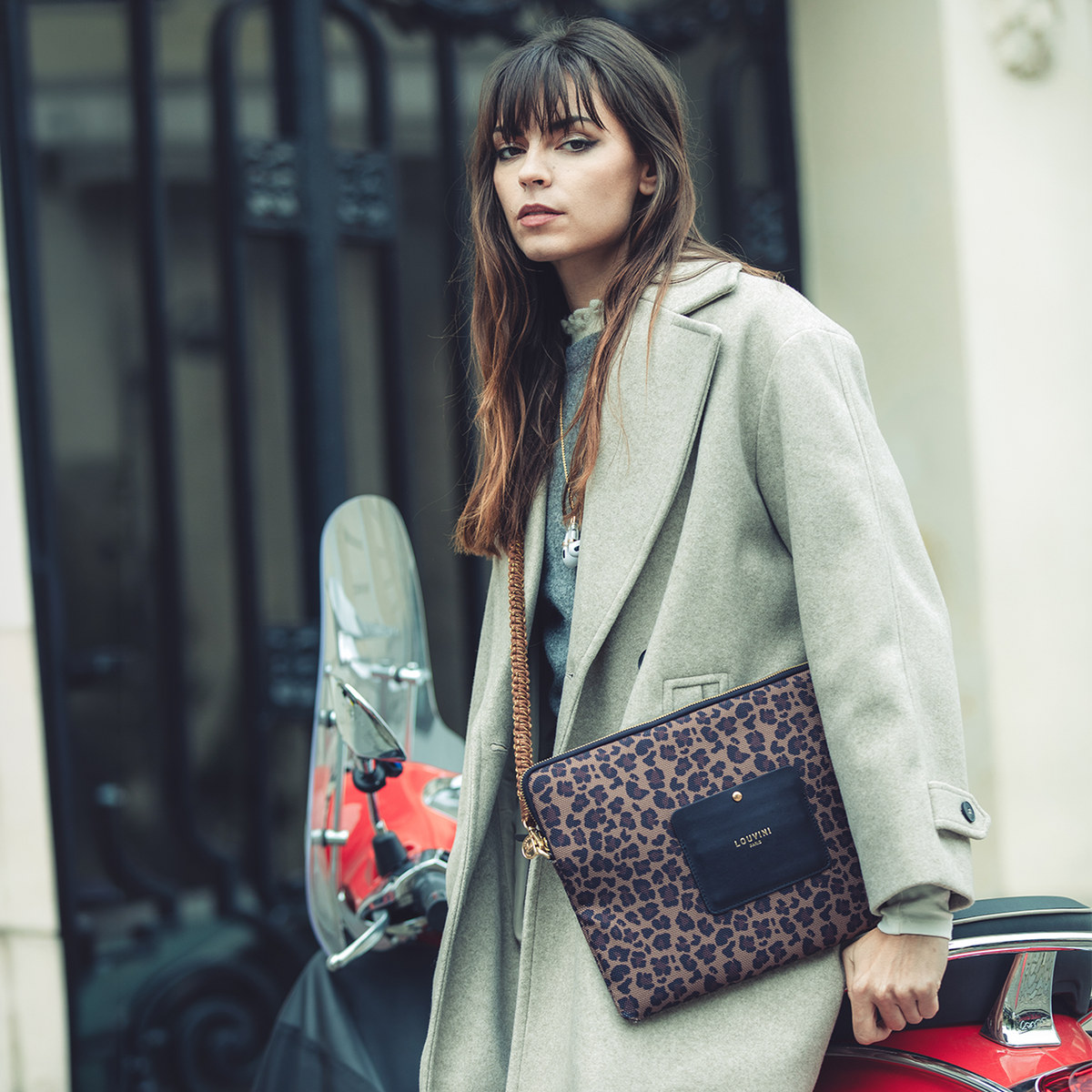 Pochette ordinateur STELLA - Léopard