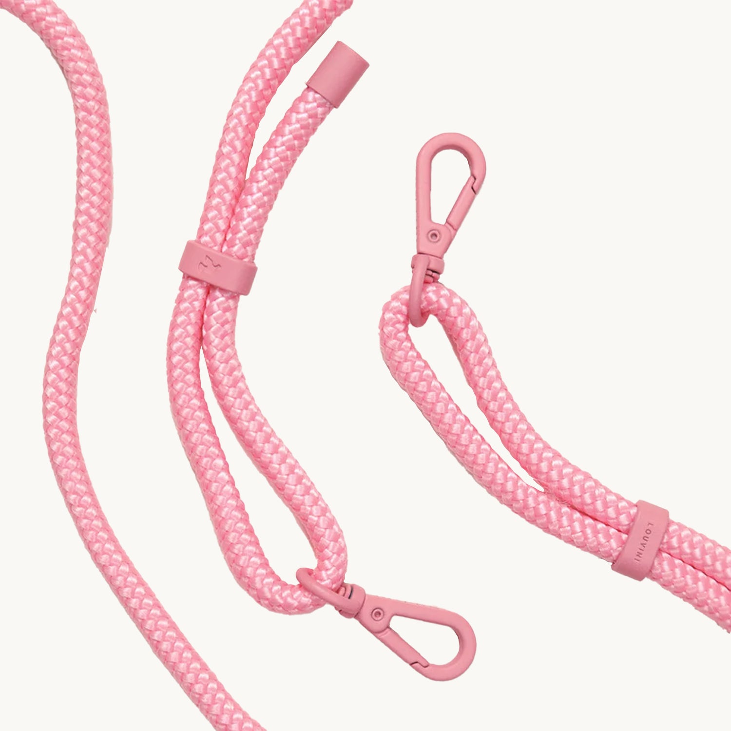 cordon pour téléphone ajustable rose