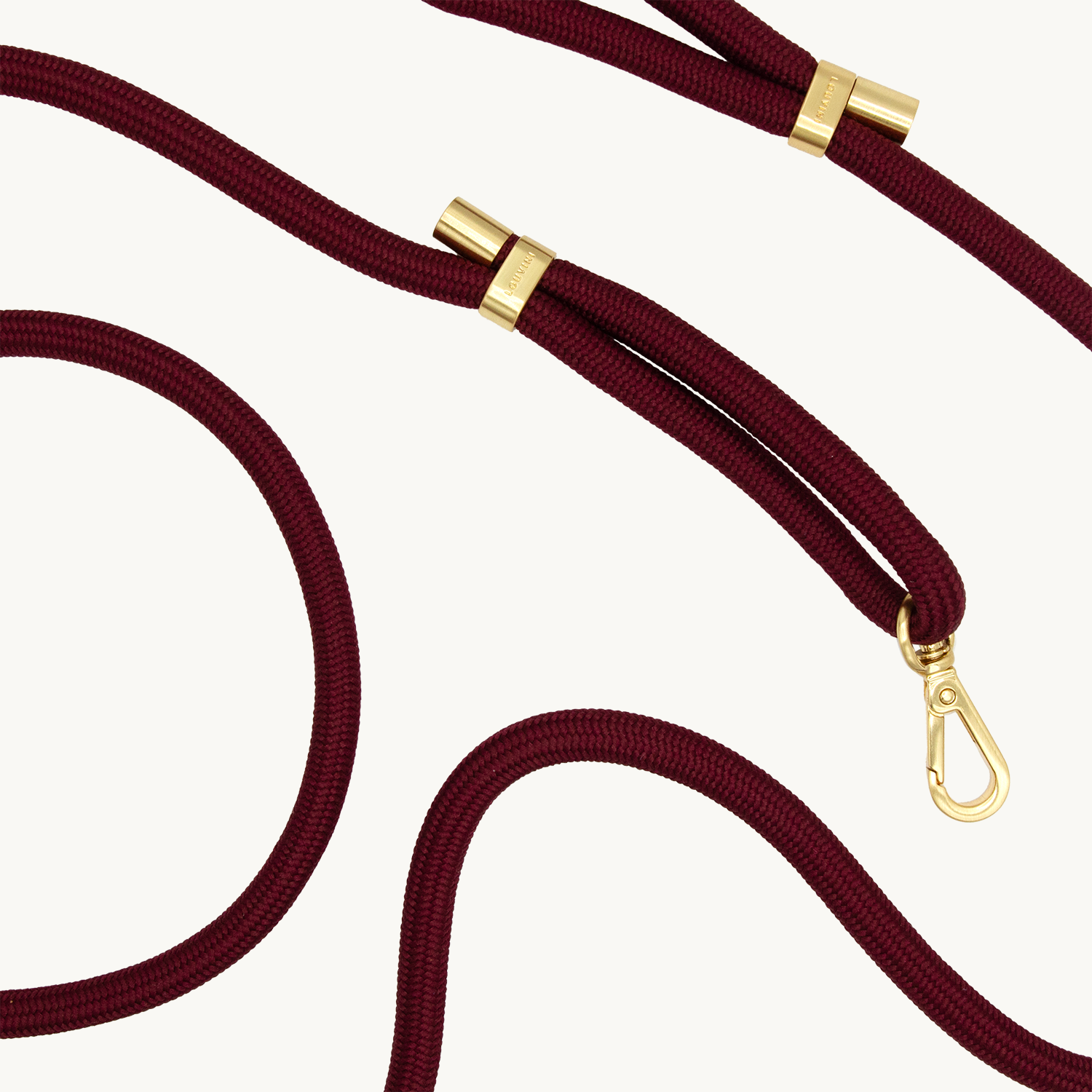 Cordon de telephone ajustable bordeaux