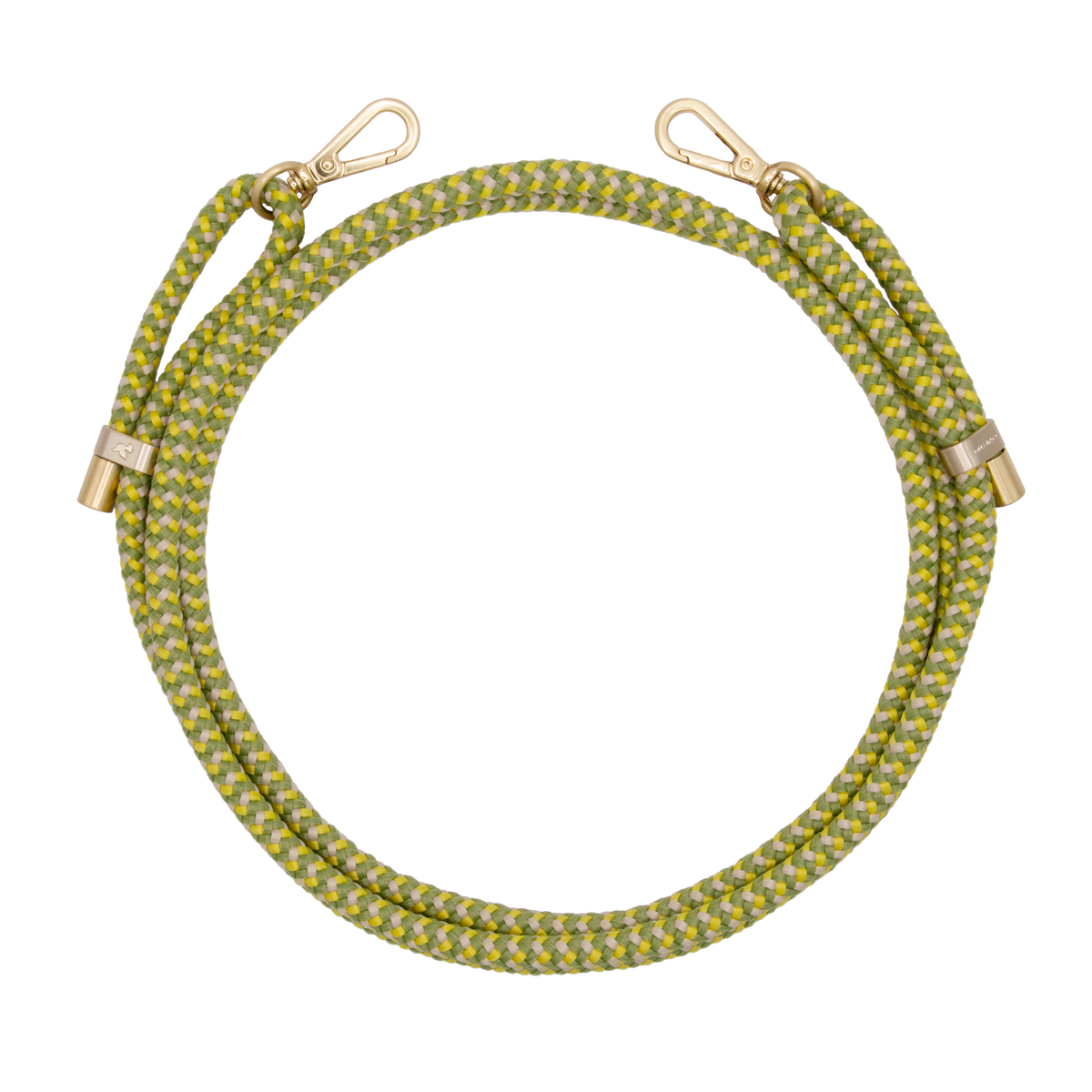 Cordon de telephone ajustable kaki jaune