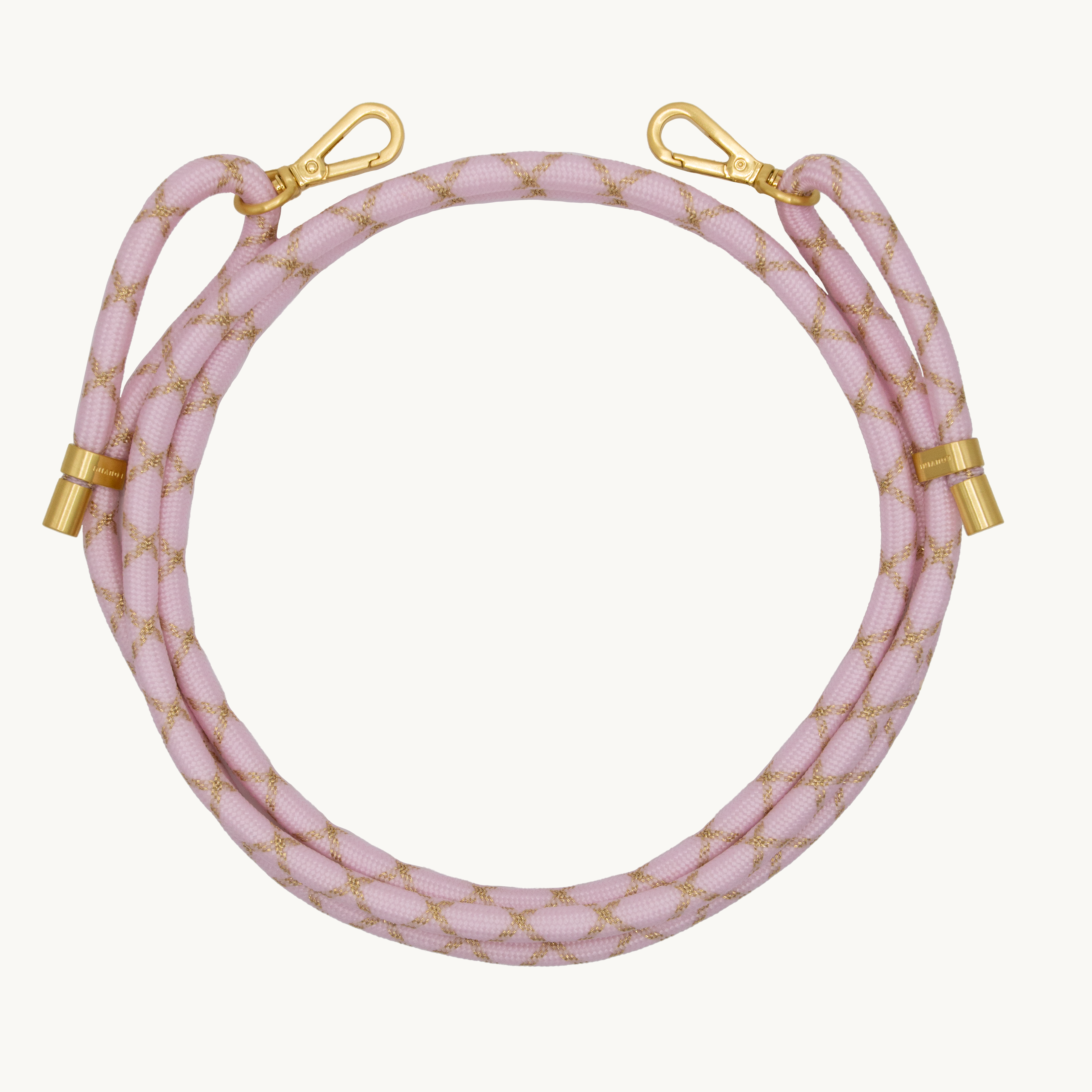 Cordon de telephone ajustable rose dore