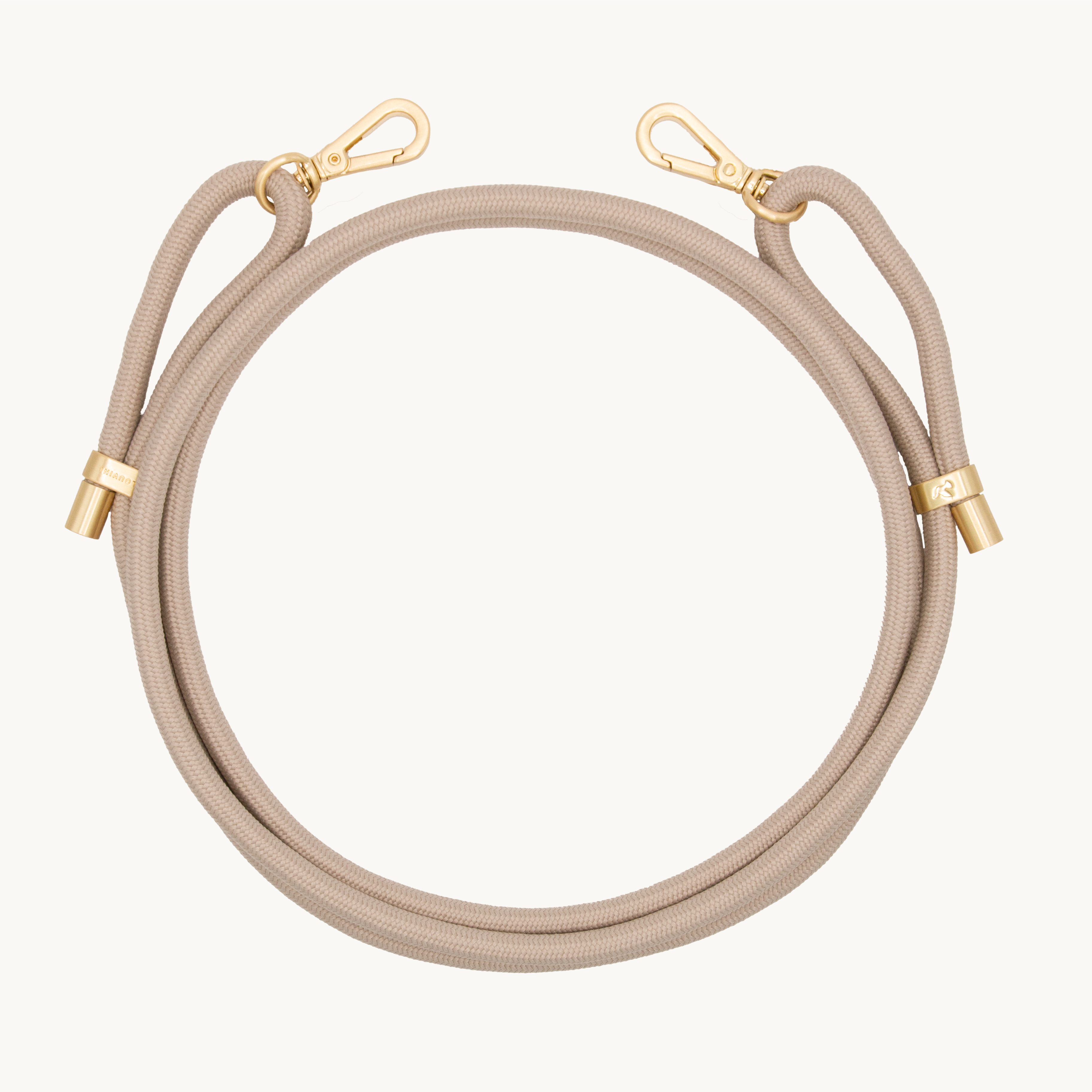 Cordon de telephone ajustable taupe