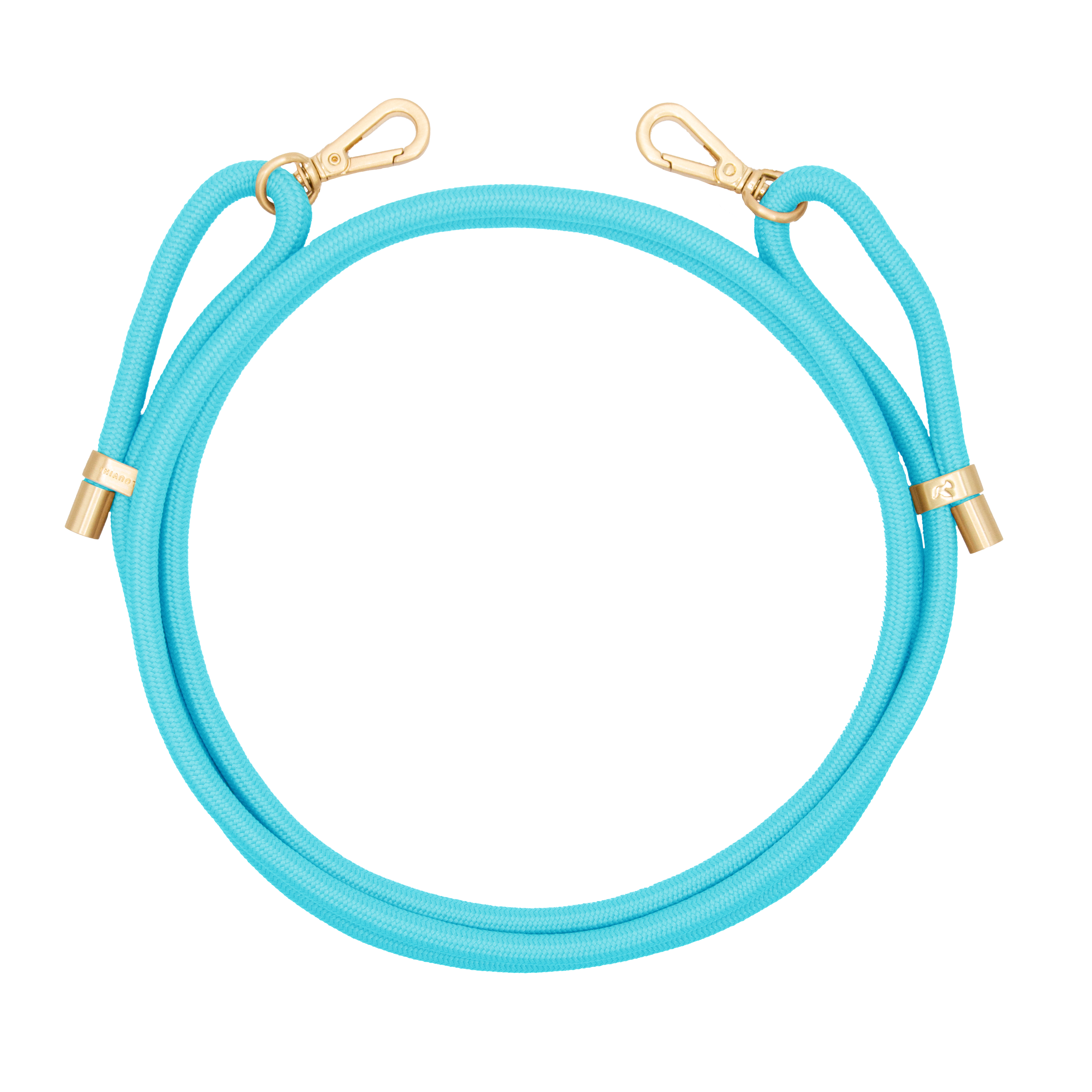 Cordon de telephone ajustable turquoise