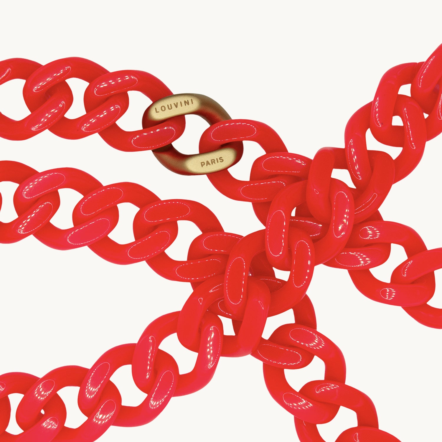 Chaîne de telephone rose fluo