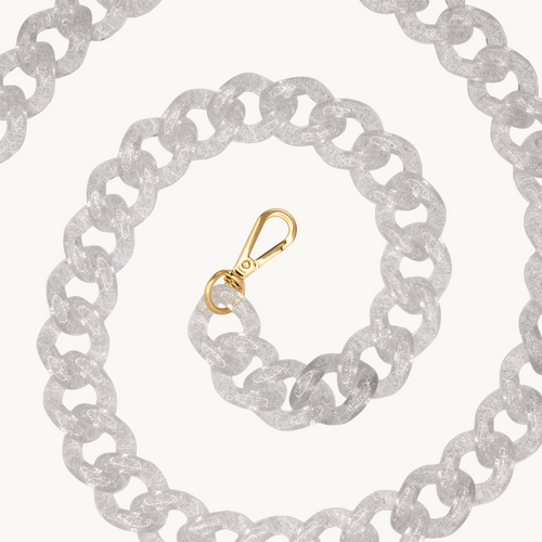 Chaîne ZOE - Transparente Paillettes