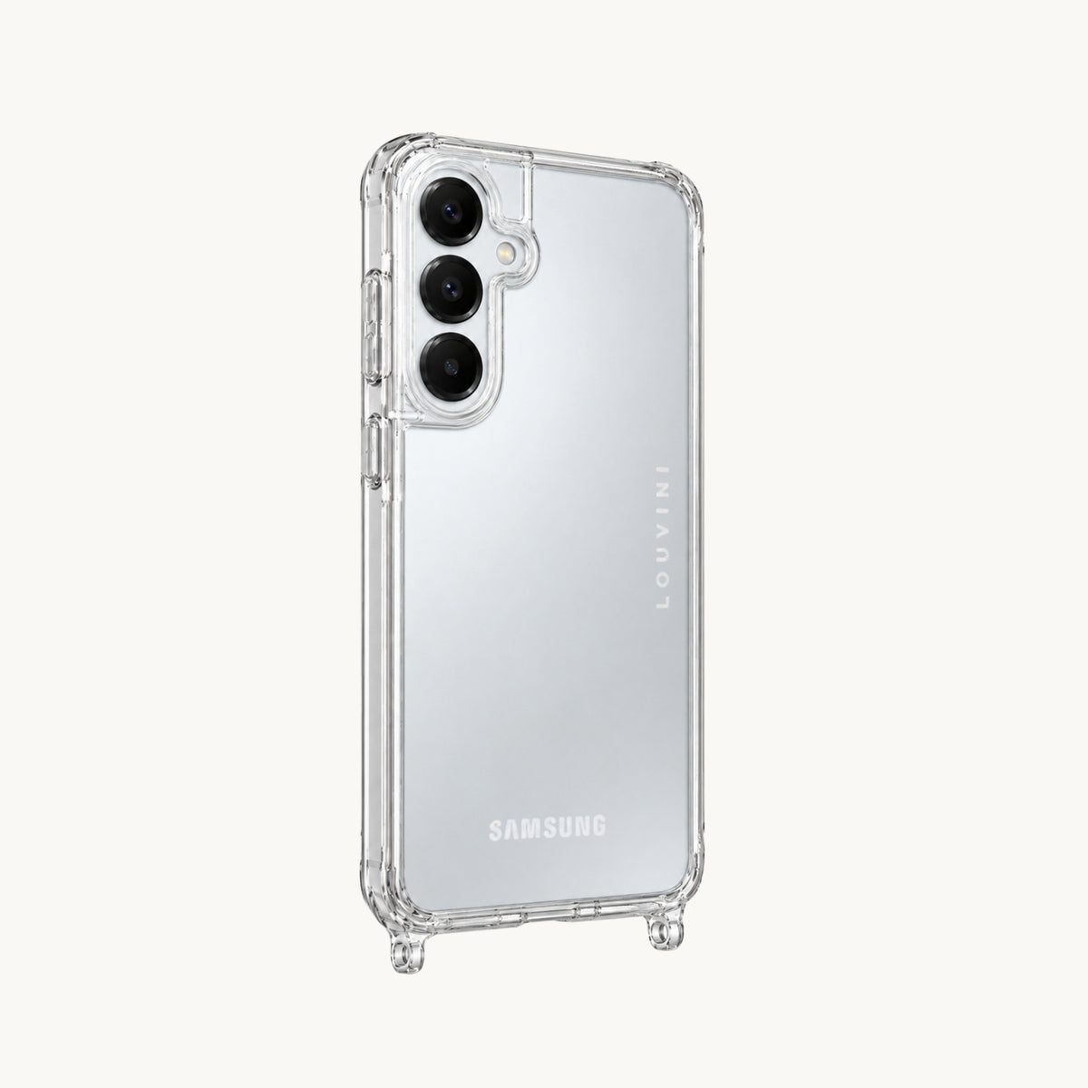 Coque Samsung avec anneaux CHARLIE - Transparente