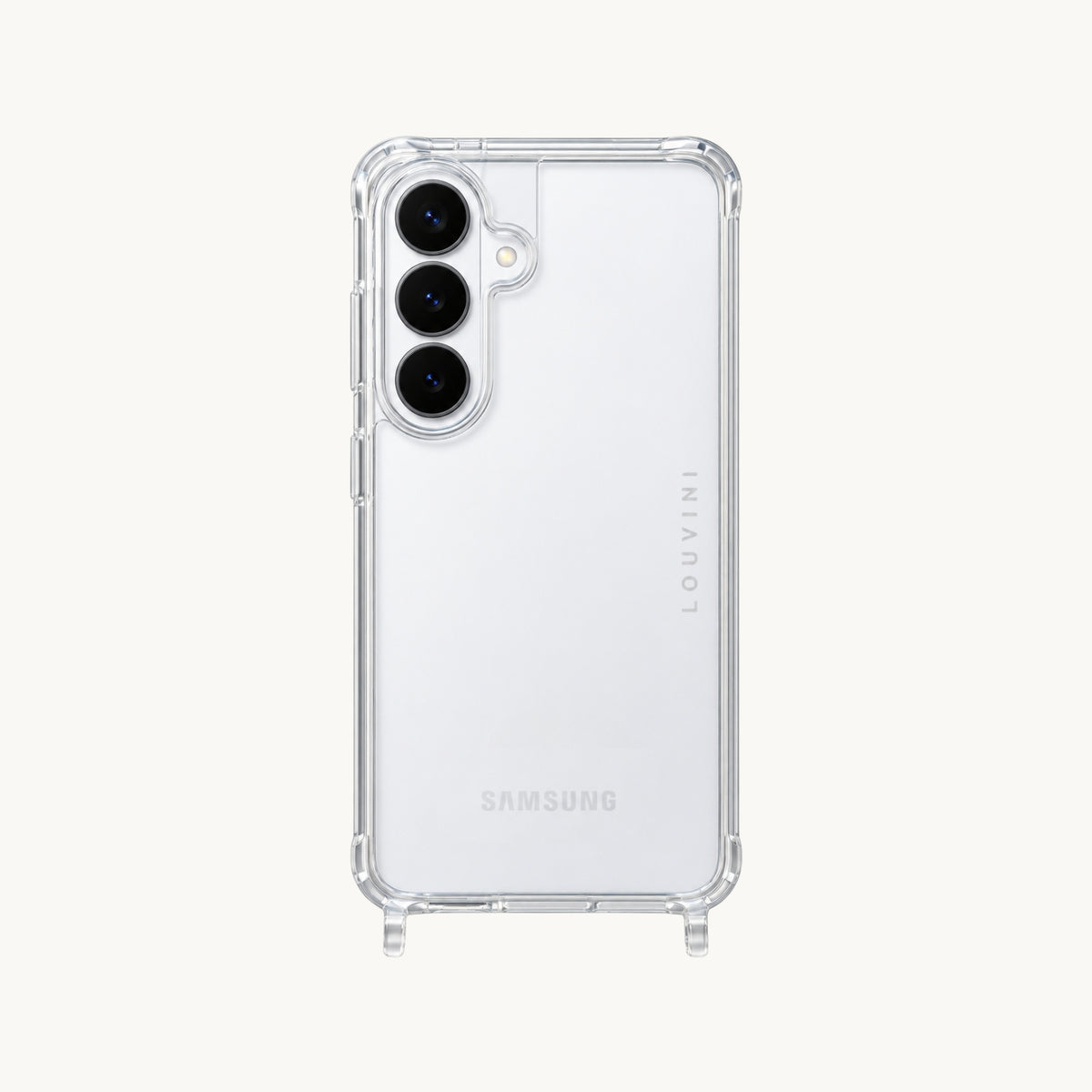 Coque Samsung avec anneaux CHARLIE - Transparente
