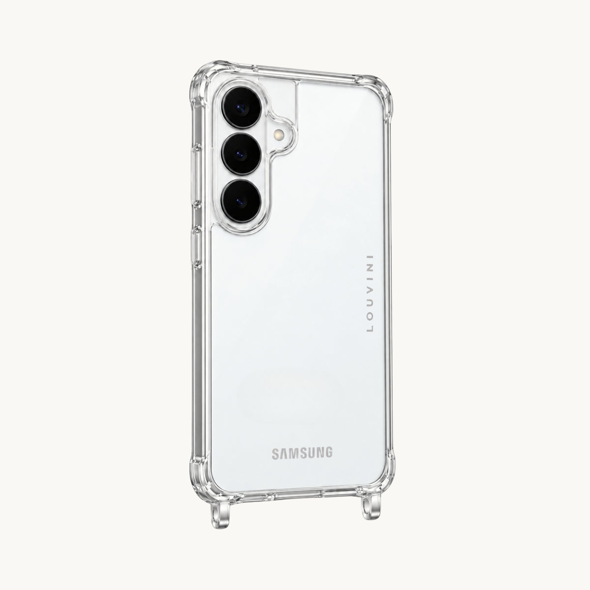 Coque Samsung avec anneaux CHARLIE - Transparente