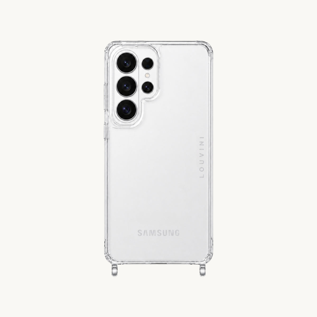 Coque Samsung avec anneaux CHARLIE - Transparente