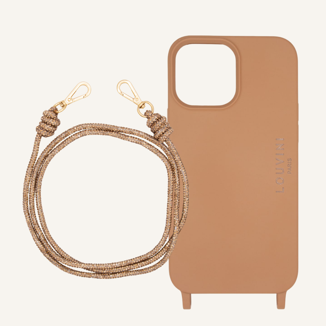 Milo Cinnamon iPhone Case & Kim Bronze Cord