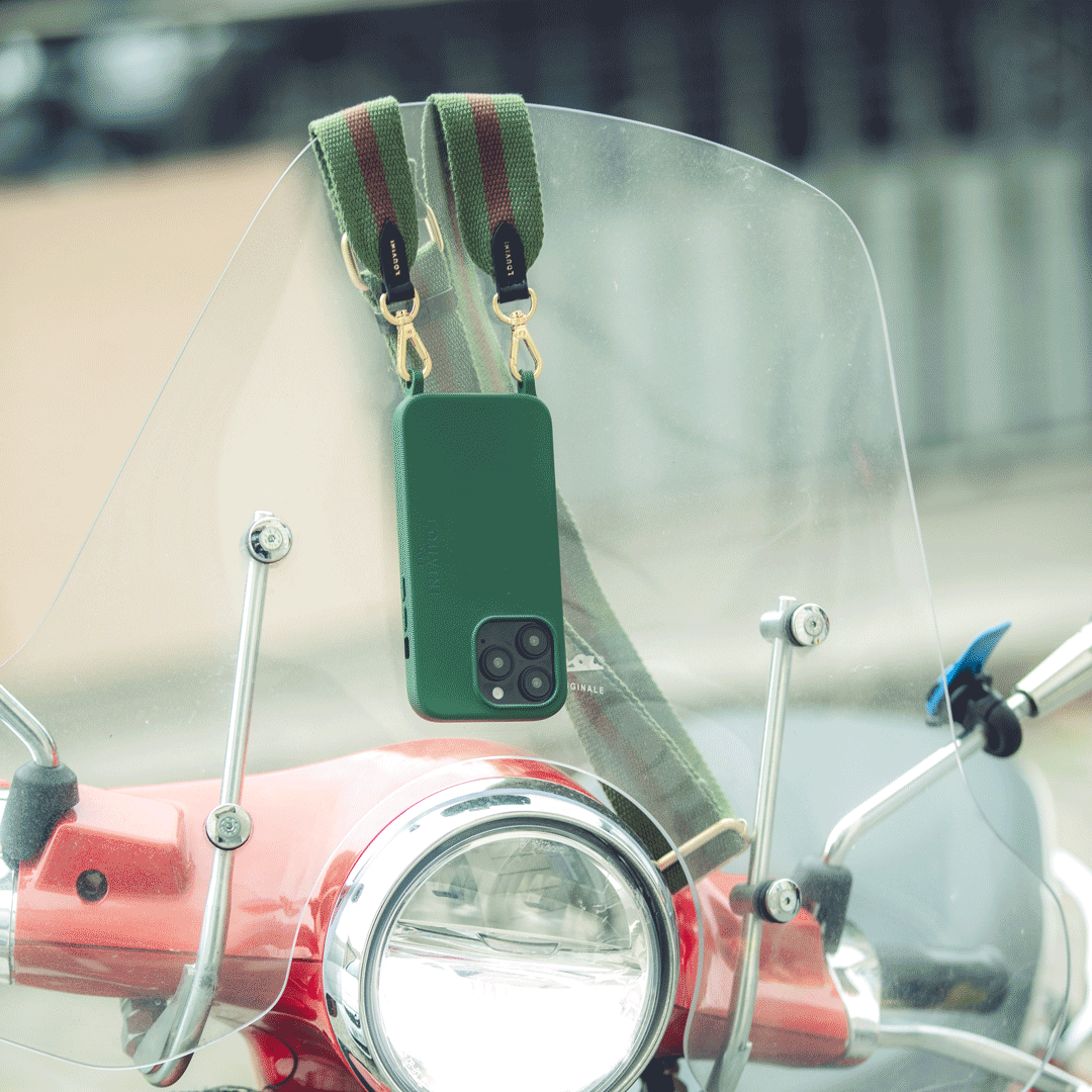 Coque iPhone MagSafe avec anneaux MILO - Olive