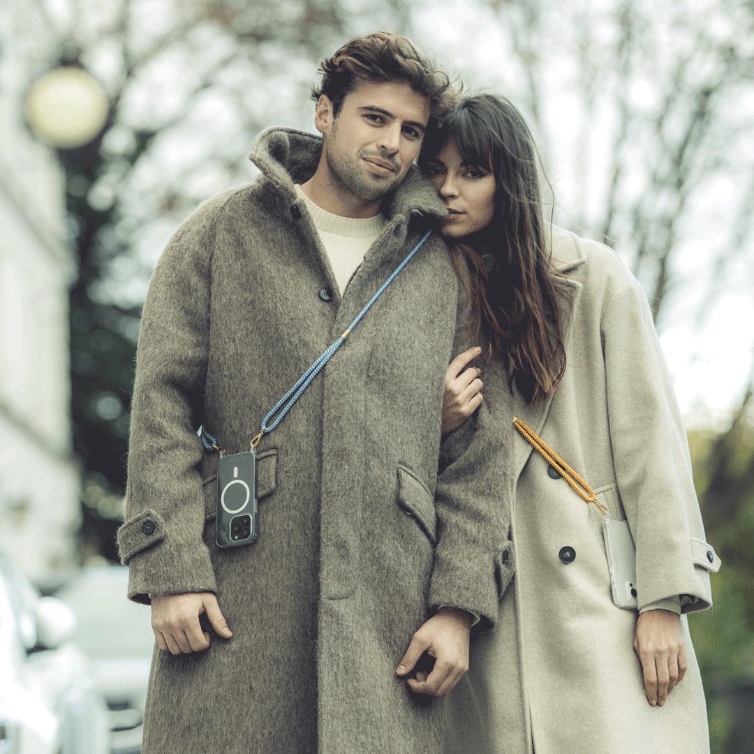 Coque iPhone MagSafe avec anneaux CHARLIE - Transparente