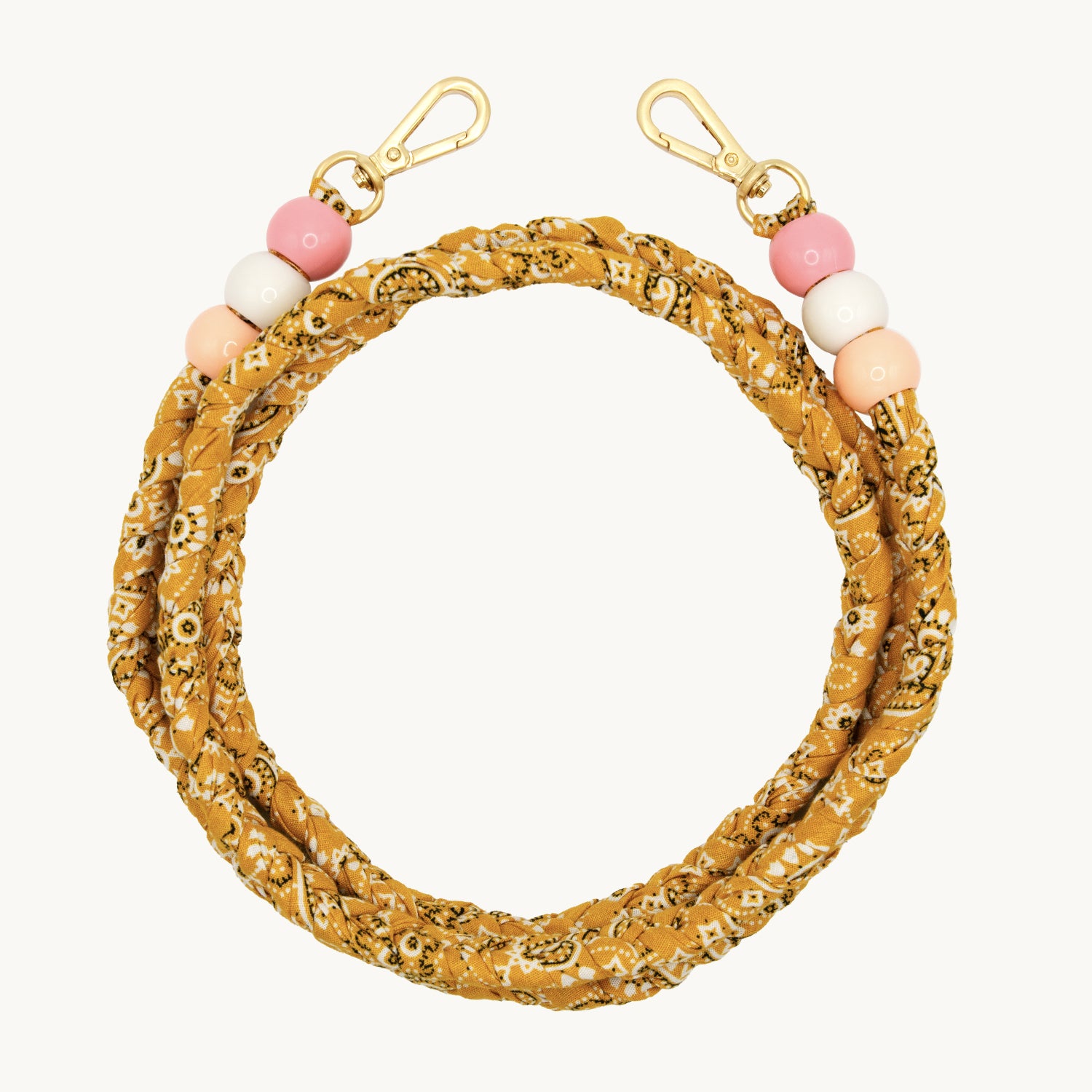 Cordon de telephone bandana jaune