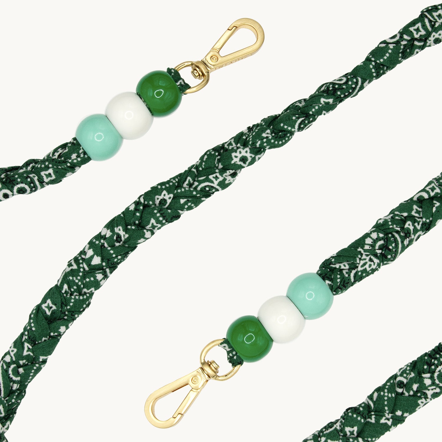 Cordon de telephone bandana vert