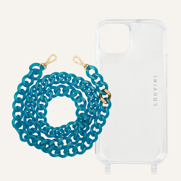 Charlie iPhone Case & Zoe Iced Blue Chain