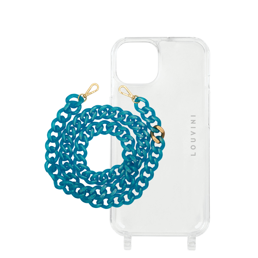 Charlie iPhone Case & Zoe Iced Blue Chain