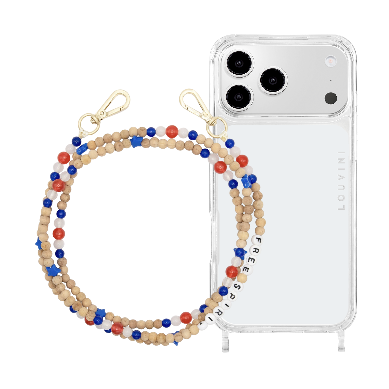 Coque iPhone CHARLIE & chaîne ARIELLE USA Free Spirit