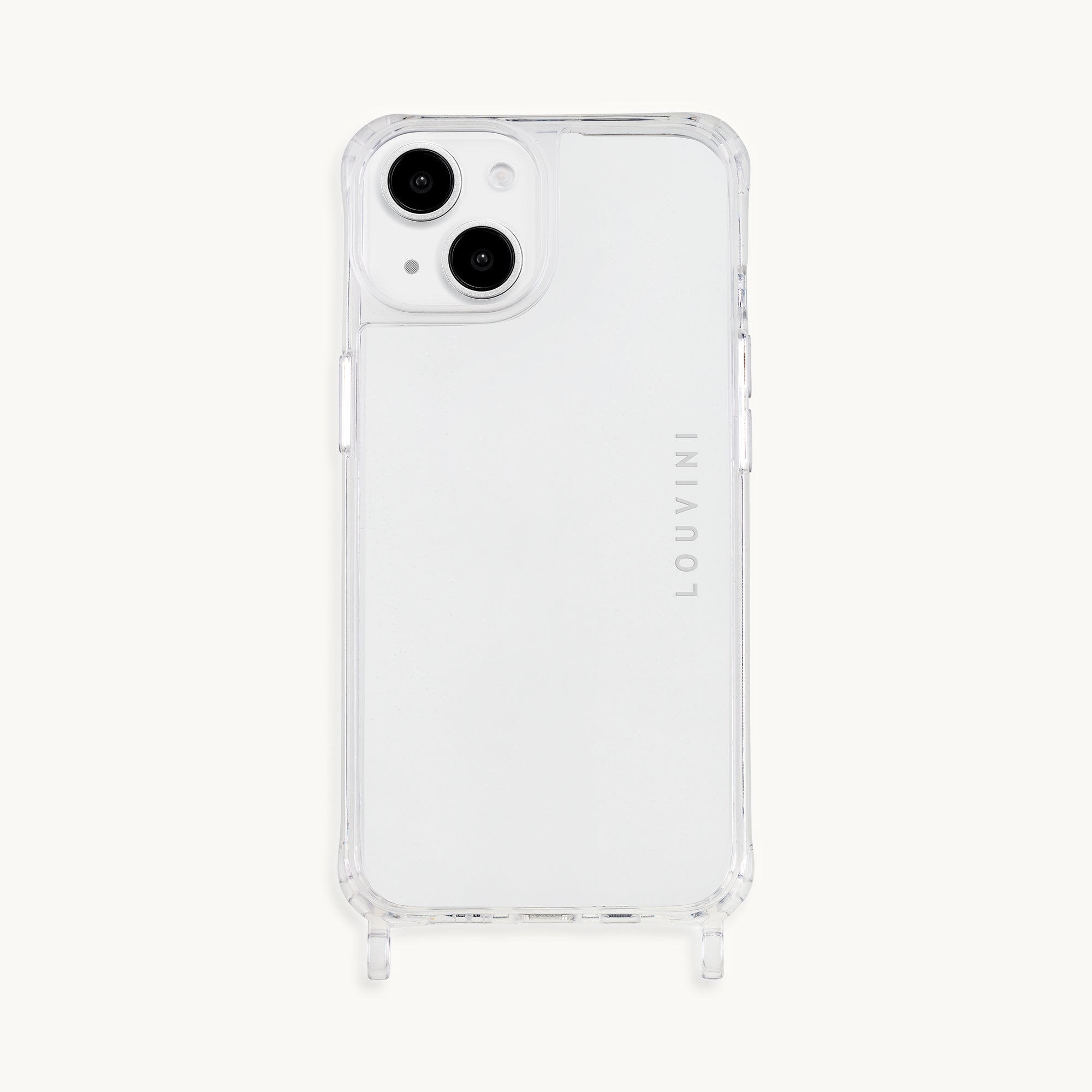 Coque iPhone avec anneaux CHARLIE - Transparente