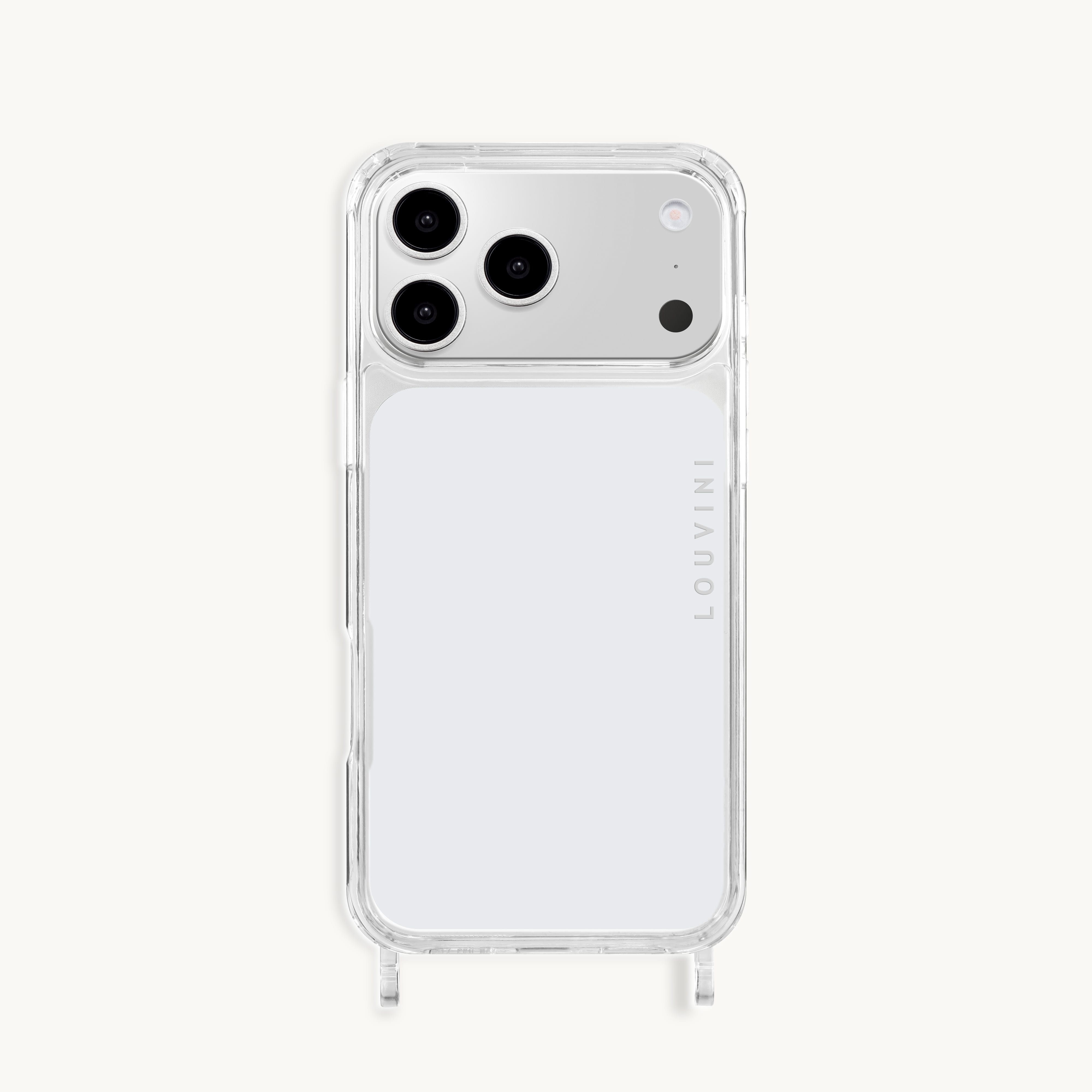 Coque iPhone avec anneaux CHARLIE - Transparente