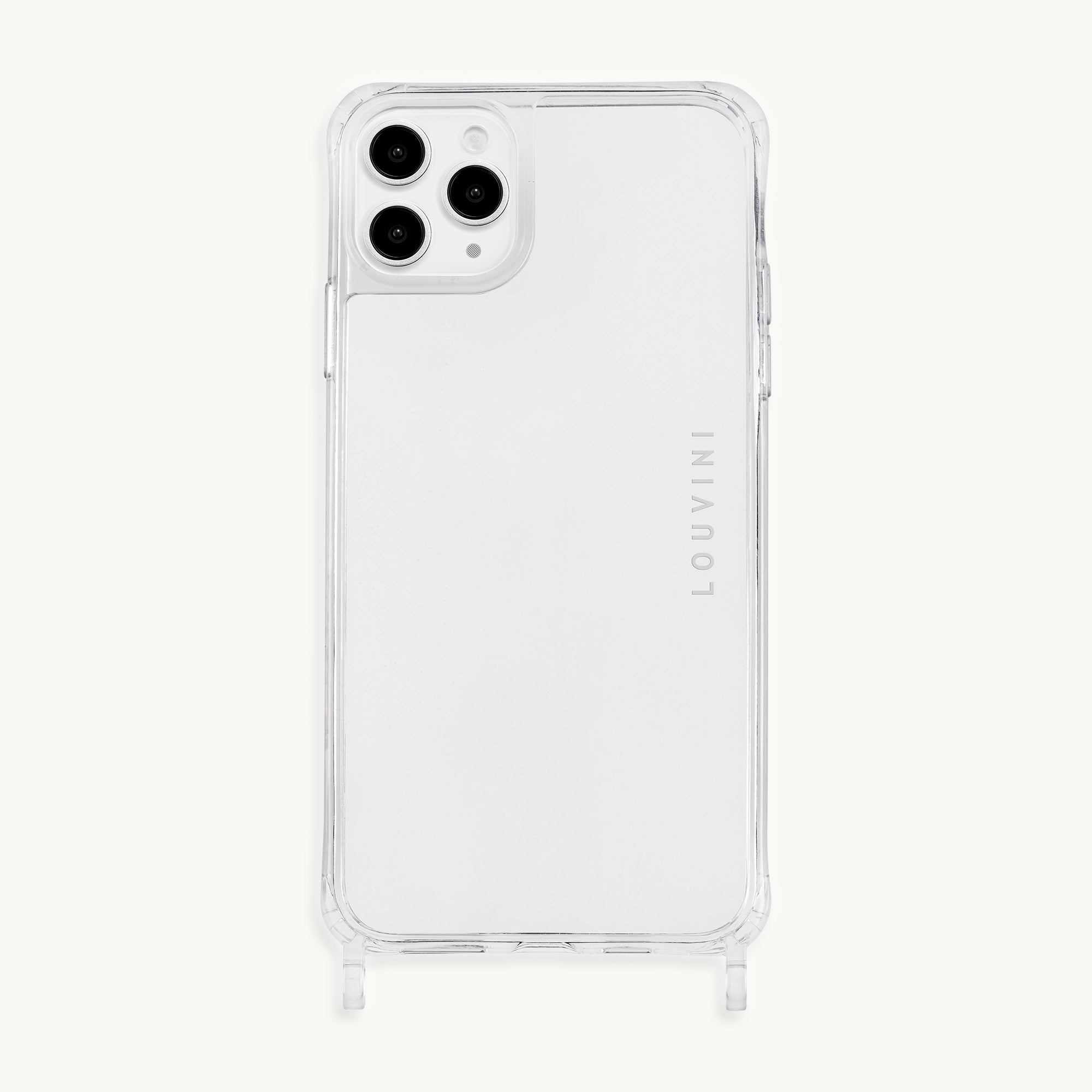 Coque iPhone avec anneaux CHARLIE - Transparente