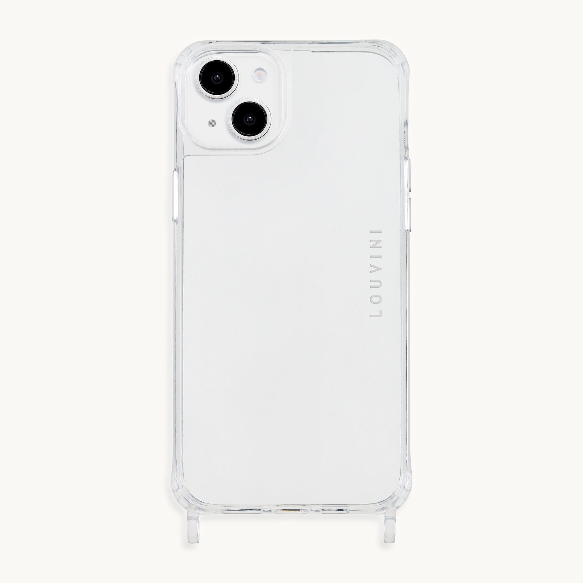 Coque iPhone avec anneaux CHARLIE - Transparente