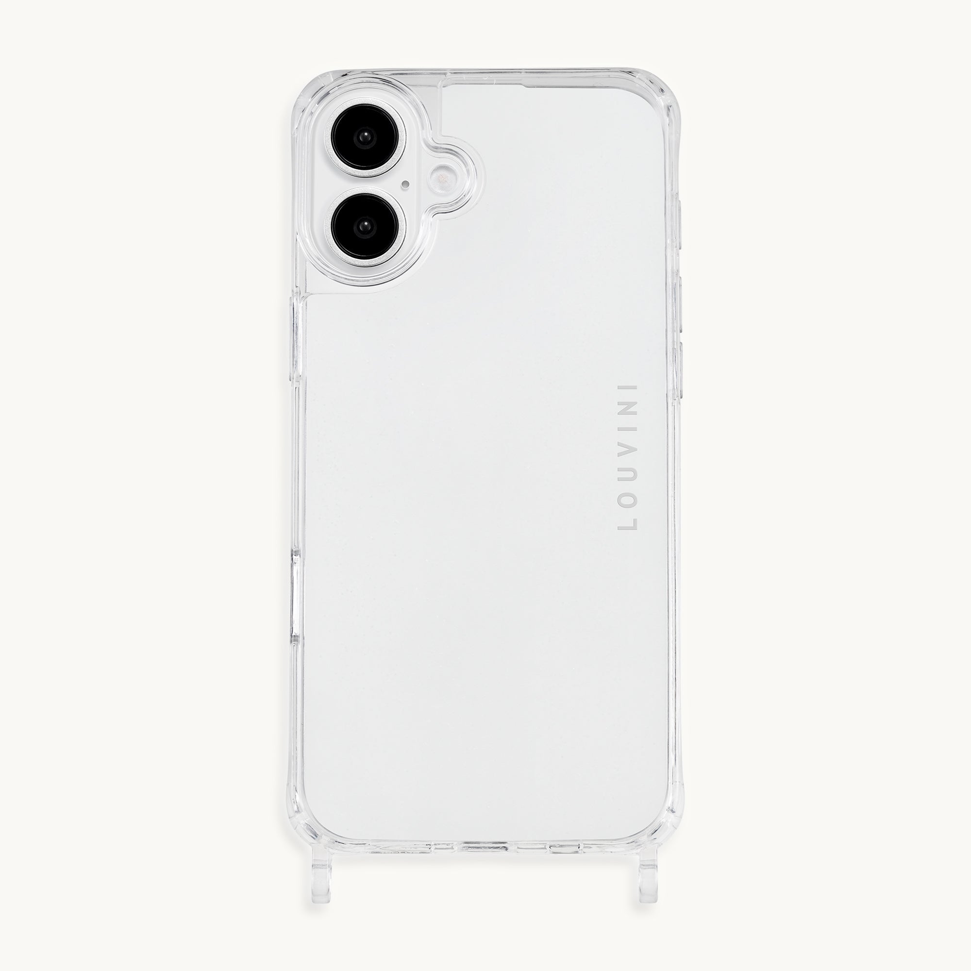 Coque iPhone avec anneaux CHARLIE - Transparente