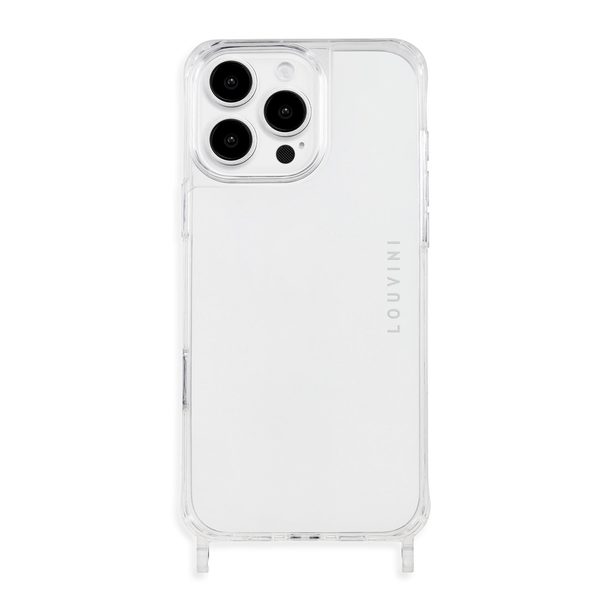 Coque iPhone avec anneaux CHARLIE - Transparente