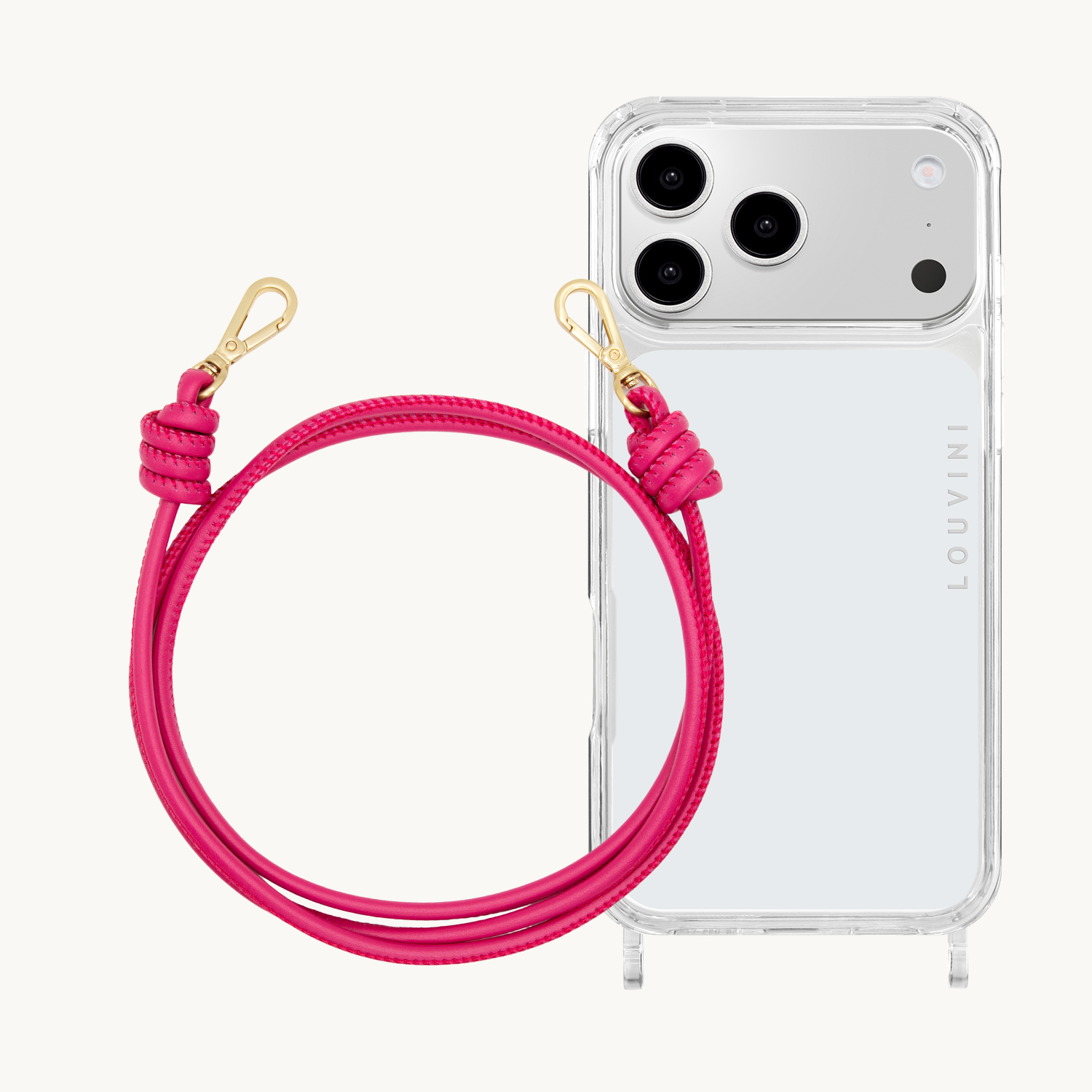 Coque iPhone CHARLIE & cordon KATE Fuchsia