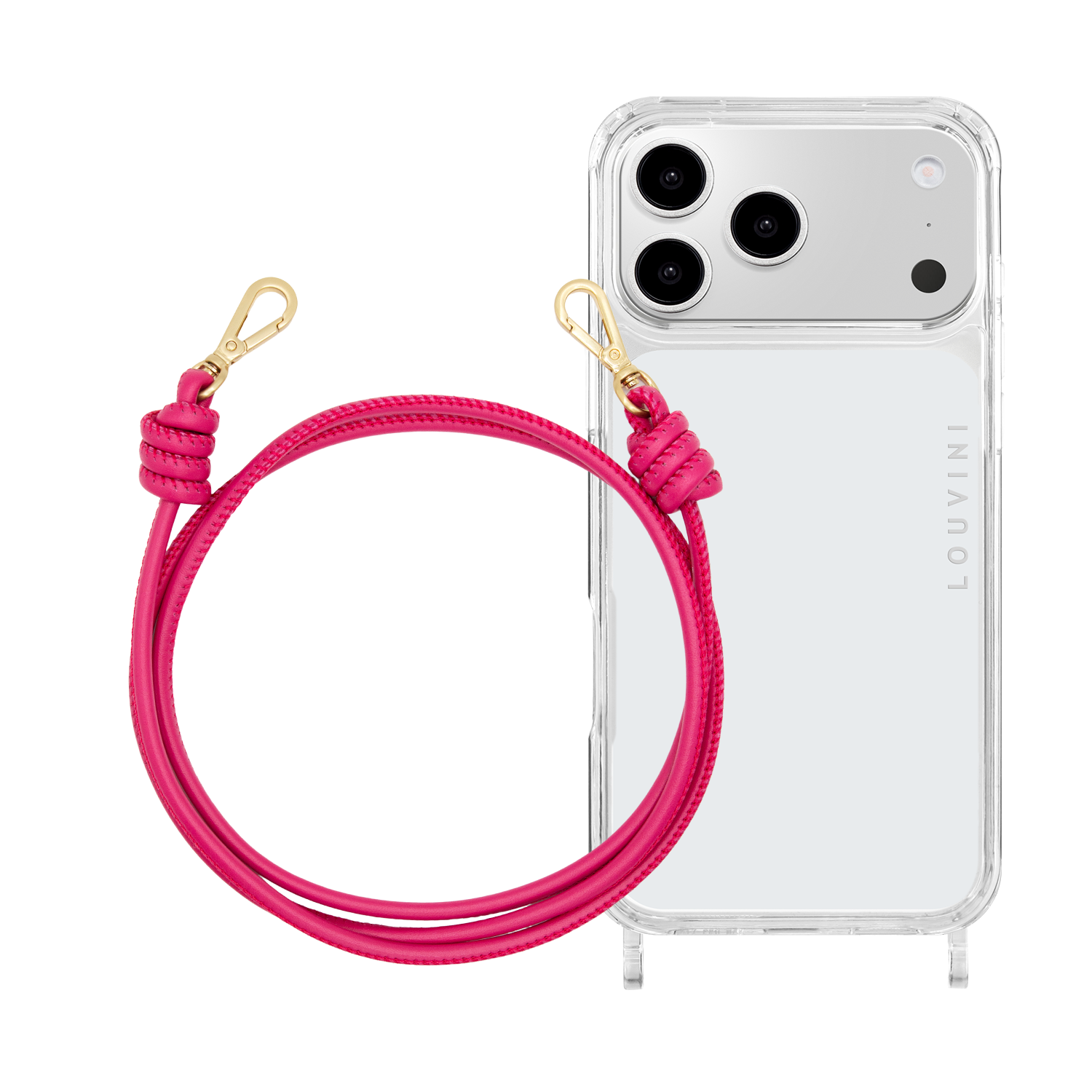 Coque iPhone CHARLIE & cordon KATE Fuchsia