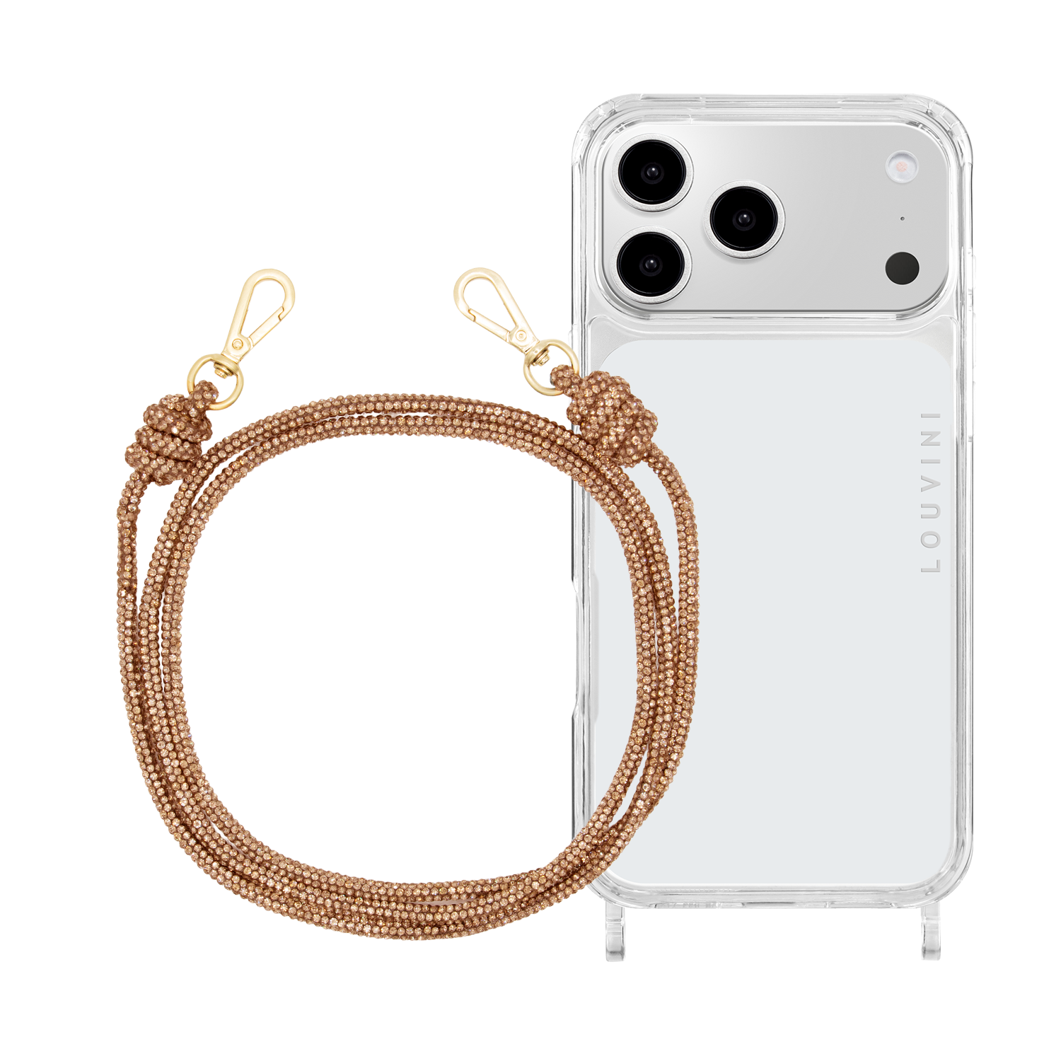 Coque iPhone CHARLIE & cordon KIM Bronze