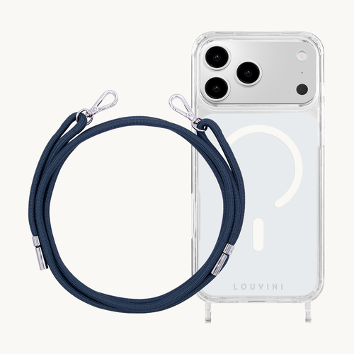 Coque iPhone MagSafe CHARLIE & Cordon LIAM Marine