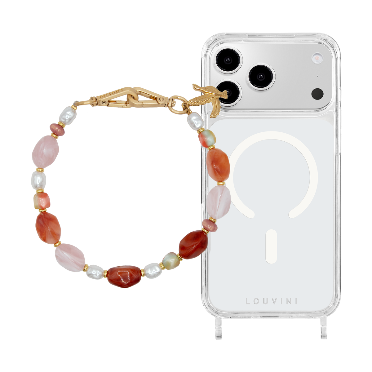 Coque iPhone MagSafe CHARLIE & Bracelet PETIT ESMEE Ruby