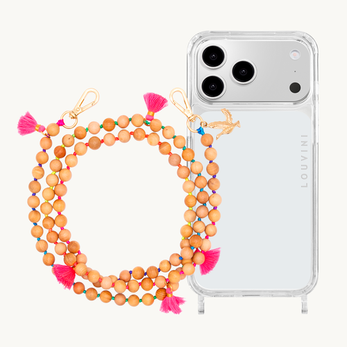 Coque iPhone CHARLIE & Bandoulière MIRA Fluo