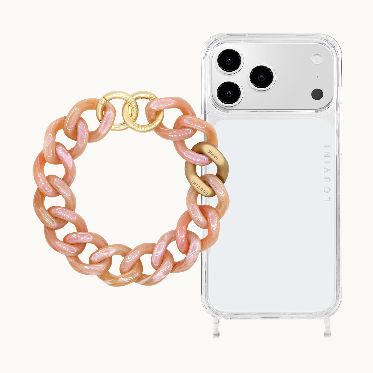 Coque iPhone CHARLIE & bracelet PETIT ZOE Bubble Gum