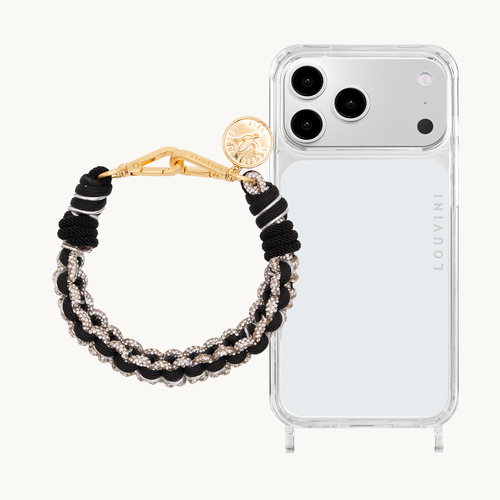 Coque iPhone CHARLIE & Bracelet PETIT CLEO Noir