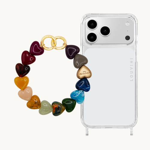 Coque iPhone CHARLIE & Bracelet PETIT CUORE Multicolore