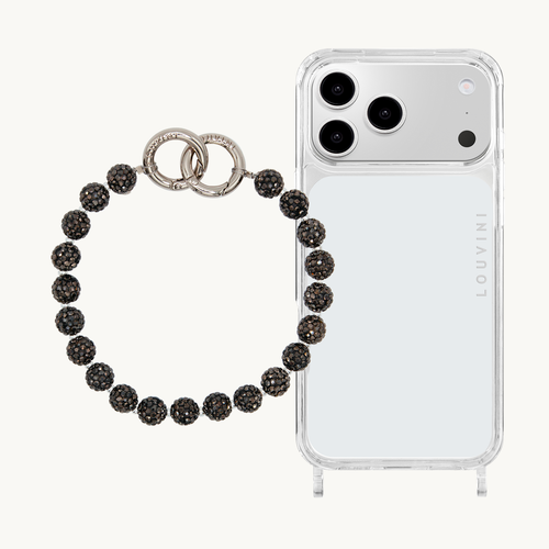 Coque iPhone CHARLIE & Bracelet PETIT DAISY Argenté Anthracite