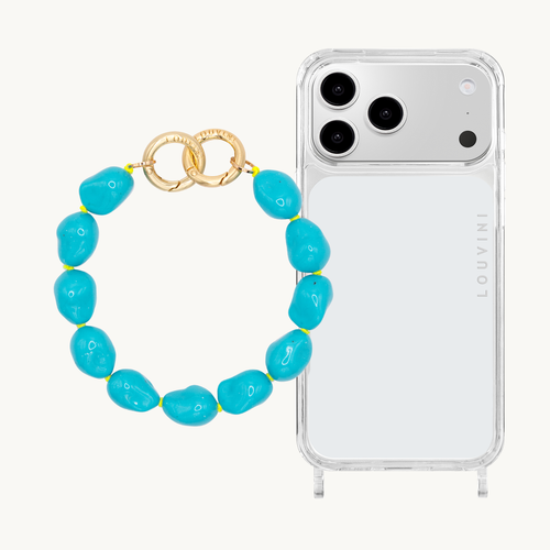 Coque iPhone CHARLIE & Bracelet PETIT ROMY Turquoise