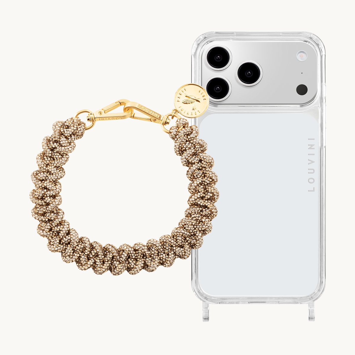 Coque iPhone CHARLIE & Bracelet PETIT SCARLETT Doré