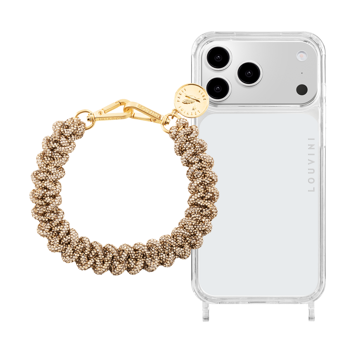 Coque iPhone CHARLIE & Bracelet PETIT SCARLETT Doré