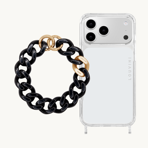 Coque iPhone CHARLIE & bracelet PETIT ZOE Noir