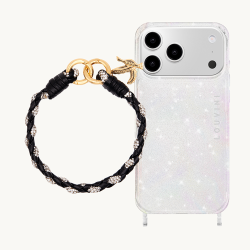 Coque iPhone CHARLIE Sparkle & Bracelet PETIT KYLIE Noir
