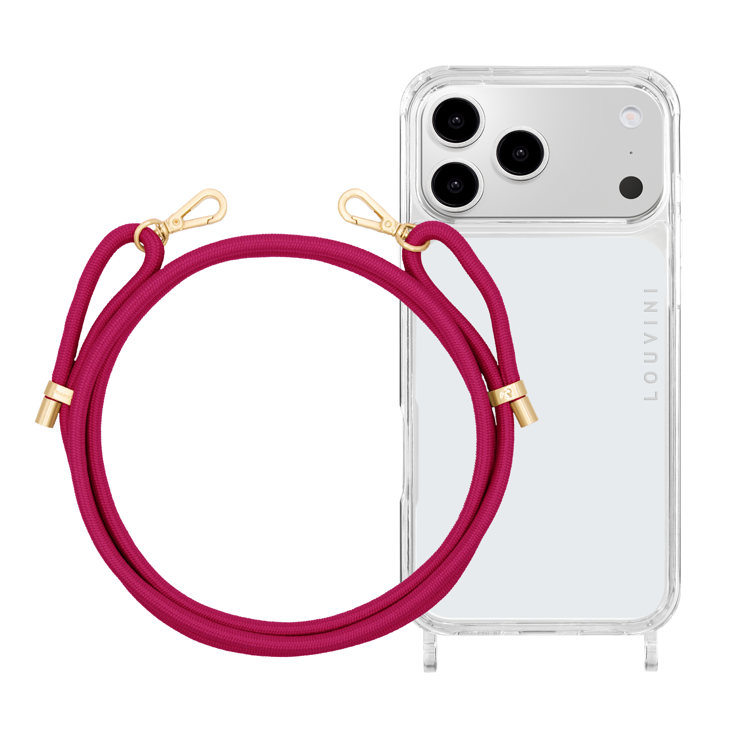 Coque iPhone CHARLIE & Cordon TESSA Fuchsia