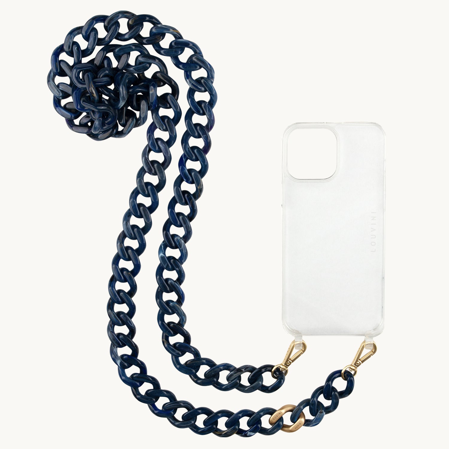 Charlie iPhone Case & Zoe Navy Chain