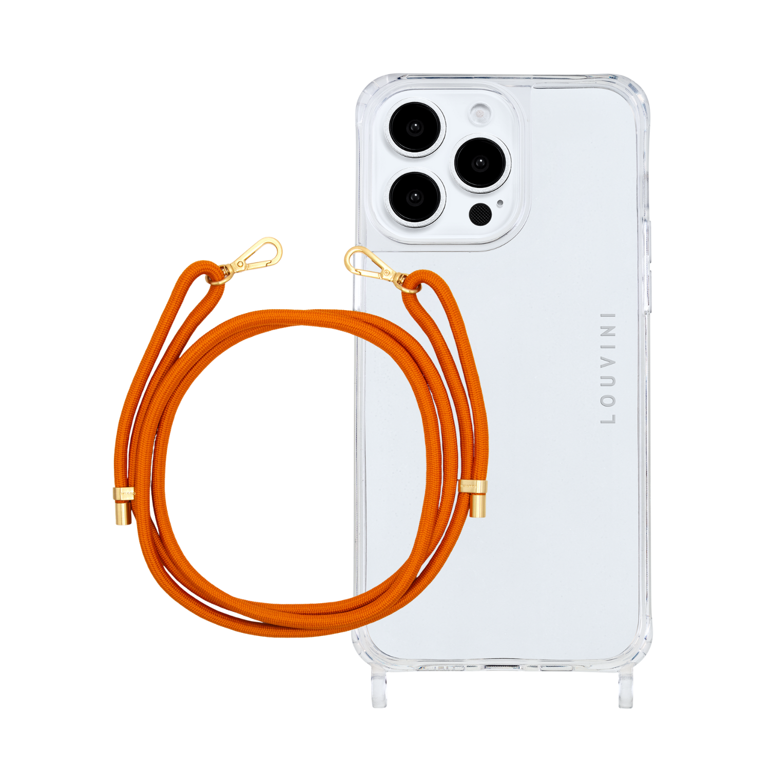 Coque Charlie iPhone & Cordon TESSA Orange Nouveau