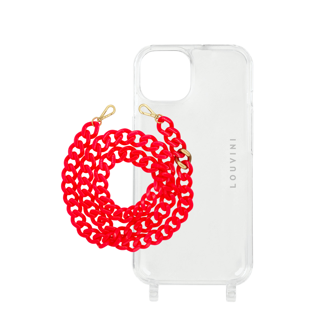 Charlie iPhone Case & Zoe Neon Pink Chain