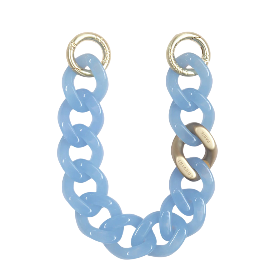 chaine bracelet iphone bleu